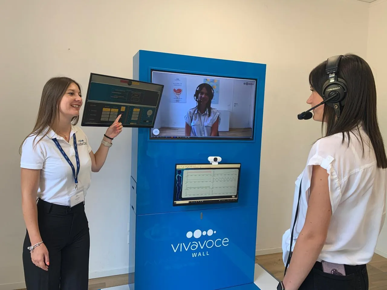Seduta al Vivavoce Wall con una tutor